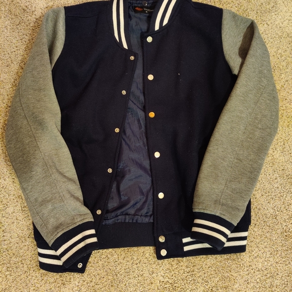 Navy Blue Total Rewards Letterman Jacket - Picture 3 of 3
